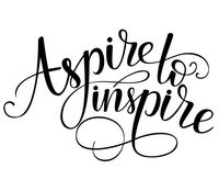 JS Artworks Aspire to Inspire Vinyl Decal Sticker (Black)