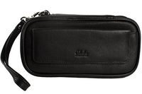 Columbus Three Pipe Travel Case Pipe Pouch - Black