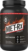 MET-Rx Natural Whey Protein Powder, Chocolate, 2 lb, Easy Mix Protein Powder, 23 g Protein, 5g BCAAs from Ultra Filtered Whey Protein, for Pre/Post Workout, Gluten Free