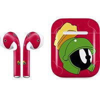 Skinit Decal Audio Skin for Apple AirPods with Wireless Charging Case - Officially Licensed Warner Bros Marvin The Martian Zoomed in Design