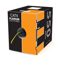Cat6 Plenum CMP 550Mhz Network Ethernet Solid utp Cable 10Gigabit Yellow