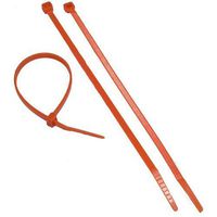Morris 20627 Fluorescent Nylon Cable Tie with 50-Pound Tensile Strength, 8-Inch Length, Orange, 100-Pack