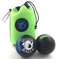 SPINNER BALLS-Therapy Massage Ball-Double Lacrosse Mobility Ball & High Density Massage Peanut for Myofascial Release, Accupoint Massage, Muscle Relaxer