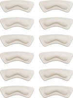 Hotop 6 Pairs Heel Cushion Pads Heel Shoe Grips Liner Self-Adhesive Shoe Insoles Foot Care Protector (Ivory White)