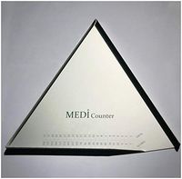 Professional Triangle Tablet Counter/Pill counter - Aluminium (Large: 251mm)
