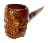 8' Matchpipe Zombie Hand Pipe Wood Churchwarden Tobacco Pipe