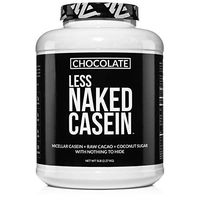 Less Naked Casein - Chocolate Micellar Casein Protein Powder from US Farms - 5 Pound Bulk, GMO-Free, Gluten-Free, Soy-Free, Preservative-Free - Stimulate Muscle Growth - Enhance Recovery - 60 Servings