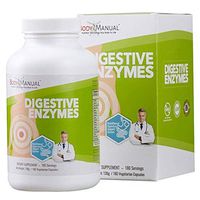 BodyManual Daily Digestive Enzyme Supplements to Support Digestion - Advanced Food Breakdown & Nutrient Absorption - Gluten, Soy, Dairy & GMO Free - Vegan Supplement - 30 Day Guarantee