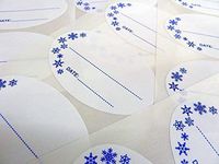 Minilabel 75X50mm Oval Self-Stick Deep Freeze, Freezer Labels, Stickers For Frozen Food Packaging