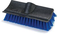 Carlisle 3619014 Dual Surface Floor Scrub with Rubber Squeegee, 10" Length, Blue