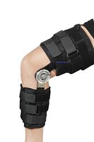 ROM Knee Brace, Adjustable Post OP Patella Brace Support Stabilizer Pad Orthosis Splint Wrap Medical Orthopedic Guard Protector by HealthNode (FIT to All/Universal Size/Free Size)