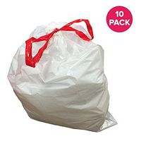 Think Crucial Durable Garbage Bags Fit simplehuman ?Size ?Q??, 50-65L / 13-17 Gallon (10 Pack)