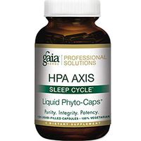 Gaia Herbs Professional Solutions HPA Axis Liquid Capsules, Sleep Cycle, 120 Count