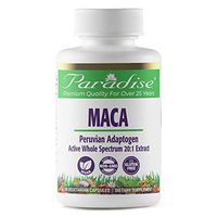 Paradise Herbs Maca extract, 60 Vegetarian Capsules