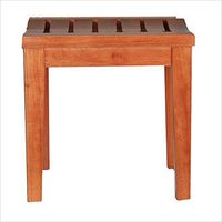 FU HOME Shower Seat for Bathroom Oak Non-Slip Seat Square Waterproof Anti-Corrosion Bath Stool Height 46cm