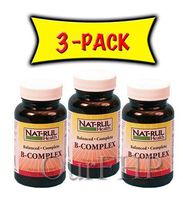 NAT-RUL Vitamin B-Complex 100 Tablets (3 Pack)