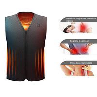QQA Electric Vest Heating Clothes Smart USB Heating Middle-Aged Warmer Jacket,M