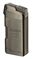 Personalized Visol Epirus Soft Flame Pipe Lighter with Free Laser Engraving (Gunmetal)