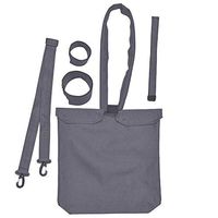 Urine Drainage Bag Holder with Catheter Tube Cover & Adjustable Strap - Grey