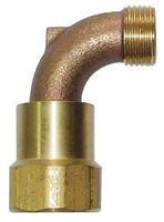 Hose Swivel, 3/4 In MHT x 1 In FPT , Brass