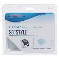 RESPURA AF33916MED:R S8 Style Ultagen Disposable CPAP Filter, 6-Pack