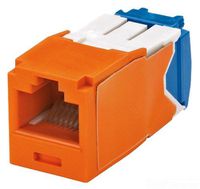 Panduit CJ6X88TGOR Category-6A 8-Wire TG-Style Jack Module, Orange