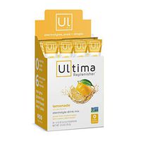 Ultima Replenisher Electrolyte Hydration Powder, Lemonade, 20 Count Stickpacks - Sugar Free, 0 Calories, 0 Carbs - Gluten-Free, Keto, Non-GMO with Magnesium, Potassium, Calcium, 2.5 Ounce (Pack of 1)