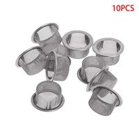 Yziss 10Pcs Tobacco Smoking Pipe Metal Filter Screen Steel Mesh Concave Bowl Style for Crystal Smoking Pipes Use