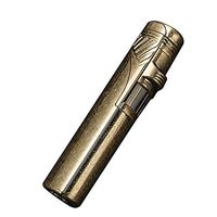 KATZONE - Stylus Flip-Top Single Jet Cigar/Cigarette Torch Lighter (Brass)