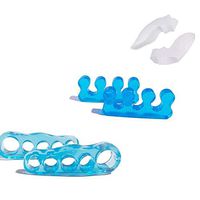 3 Pairs Gel Toe Separators, Spacers & Straighteners, Big Toe Bunion Guard Corrector Relief Relaxing Men and Women | Use for Pedicure, Hammer Toe, Overlapping Toes, Plantar Fasciitis, Hallux Valgus