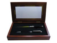 Relic & Pewter Ballpoint Pen and Letter Opener Set, Comes in a Beautiful Rosewood Gift Box, Black (21733PLB)