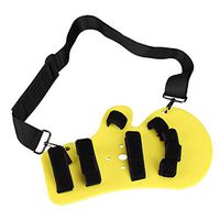 JOEPET Finger Splint Fingerboard, Finger Separator Orthotics, Hand Wrist Training Orthosis, Spasm Extension Board Splint Apoplexy Hemiplegia Training Support (Yellow)