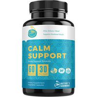 Anxiety Relief & Natural Calm Anxiety Supplements for Stress, Depression, Mood Boost, Cortisol Manager & Serotonin Enhancer with Ashwagandha, GABA, 5-HTP, Natural Calm Magnesium 60 Happy Pills