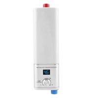 Water Heater, Instant Water Heate, Mini Instant Hot Smart Water Heater Easy Installation for Kitchen Bathroom(White)