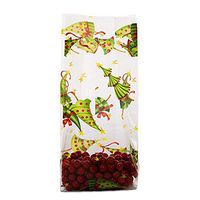 10ct Dancing Trees 4x2x9" Medium Cello Cellophane Treat Food Snack Bags nfLG -1481