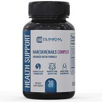 Hair, Skin, and Nails Supplement with Biotin by Clinical Effects - with Essential Hair and Skin Vitamins for Healthy Growth - for Men and Women - 1 Month Supply