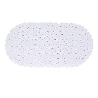 GHHZZQ Bathtub Mat Non-Slip Massage Environmental Protection PVC Kitchen WC Foot Pad Bathroom Rugs, 5 Colors, 0.2 cm Thick, 36x69cm (Color : White, Size : 36x69cm)