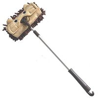 Xifando Mini Microfiber Chenille Cartoon Flat Dust Mop for Children,Detachable,360 degree rotation, Extension-type (Brown)