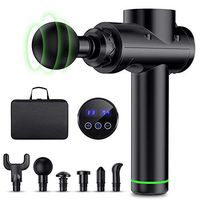 FYLINA Massage Gun, Deep Tissue Percussion Muscle Massager, 20 Speed Levels Handheld Muscle Massage Gun for Pain Relief and Full Body Recovery, with 6 Heads and Carry Case, Up to 6 Hours Working Time