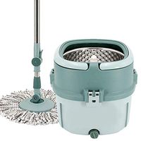 Yyqttb Rotating Mop,360° Automatic Swivel Mop with Stackable Buckets and 6 Machine Washable Microfiber Mops Heads Easy to Use and Store (Color : A)