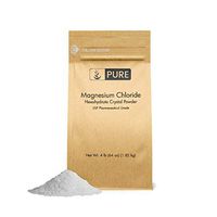 Magnesium Chloride (4 lb.) by Pure Organic Ingredients, Eco-Friendly Packaging, Crystal Powder, Highest Quality, Oral Supplement, Food & USP Pharmaceutical Grade (Also Available in 4 oz, 1 lb, 2 lb)