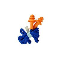 Electronic component Quickbuying 10Pcs Soft Silicone Corded Ear Plugs Reusable Hearing Protection Earplugs