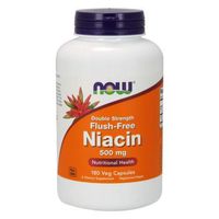 Flush-Free Niacin, 500mg, 180 Vcaps by Now Foods (Pack of 3)
