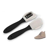 HuntGold2 1pcs multifuction three-sided shoes brush double-sided copper wire brush suede buckskin care brush