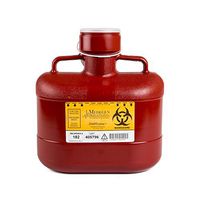 PT# 182 PT# # 182- Container Sharps-Tainer Non-Stackable Med Red 6.2qt Ea by, Medical Action Industries