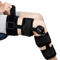REAQER Hinged Knee ROM Brace Patella Brace Orthosis Knee Orthoses Adjustable Knee Support Leg Support Suitable for Knee Injury Recovery,Postoperative Rehabilitation of Arthritis or Fracture