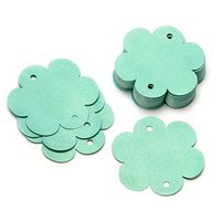 David Tutera DTGR413 Turq Scallop Edge Paper Circle, 2.5"