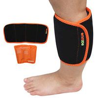 Emmzoe Kids Shin and Calf Support Hot and Cold Gel Therapy Wrap - Includes Hot or Cold Gel Pack for Pain Relief - Microwavable, Freezable, Reusable (3 to 7 Years)