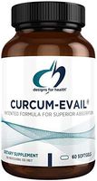 Designs for Health Curcum-Evail - Bioavailable Turmeric Curcumin & Proprietary Curcuminoid Blend with Turmeric Oil, Maximum Absorption to Support a Healthy Inflammatory Response (60 Softgels)