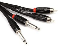 Roland 15ft Interconnect Cable, Dual RCA-1/4", Black series (RCC-15-2R28)